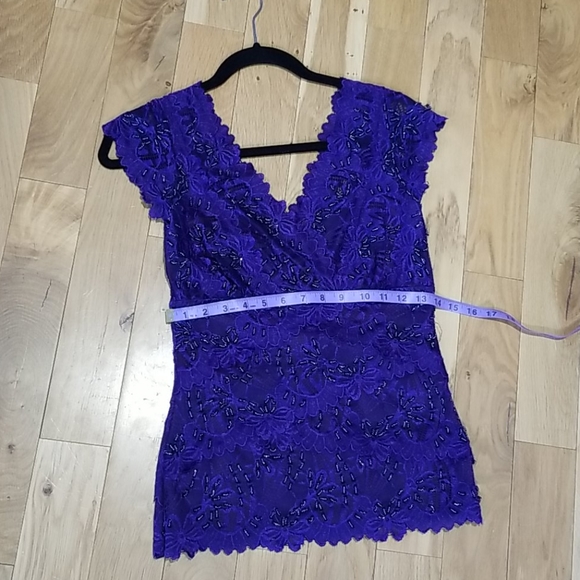 Purple beaded top - Picture 3 of 6